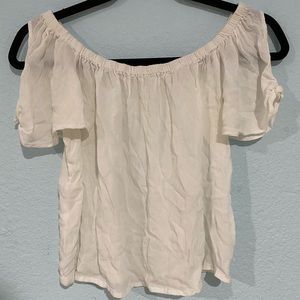 White off the shoulder top